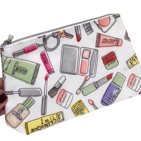 Y2k Clinique Limited Edition Cosmetic Case Makeup Bag Retro Cute - Picture 3 of 5